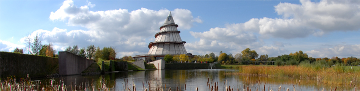 Der Jahrtausendturm im Elbauenpark